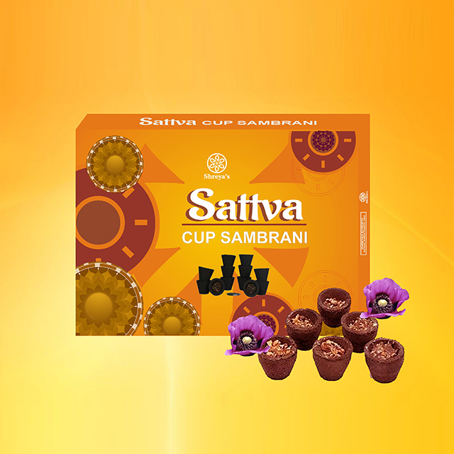 sattva cones cup sambrani shreyas exports