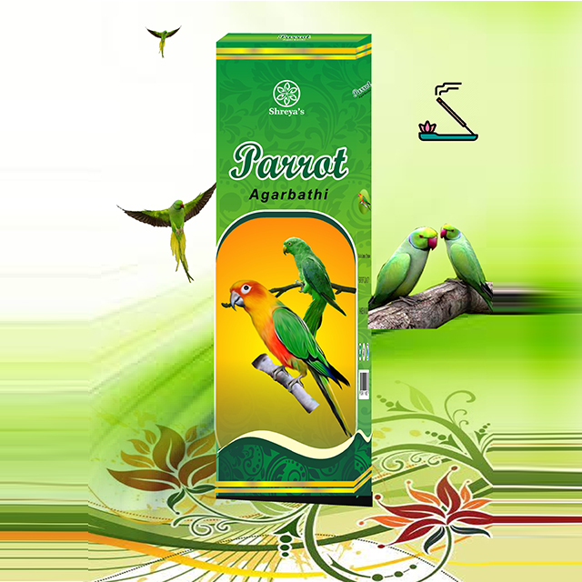 Parrrot pouch incense sticks shreyas exports
